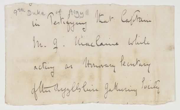 ARGYLL — Signature as Marquess of Lorne | Sophie Dupré Autographs