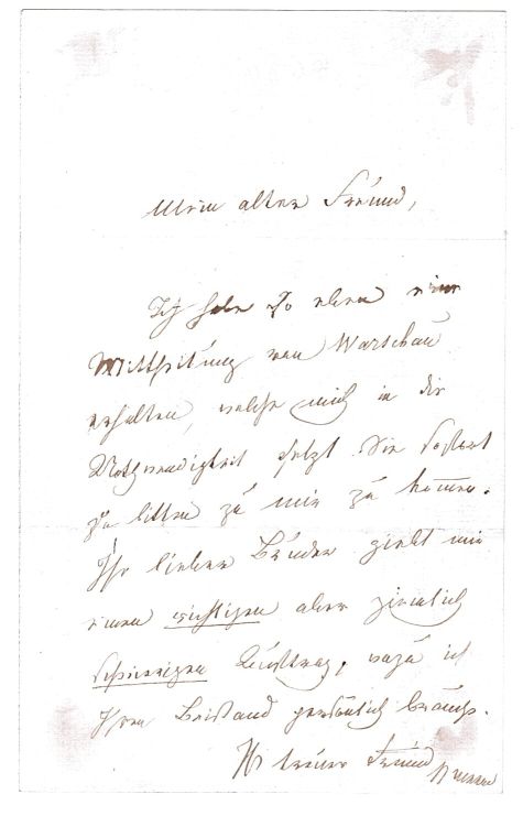 BRUNNOW — Autograph Letter Signed to 'My old Friend', | Sophie Dupré Autographs