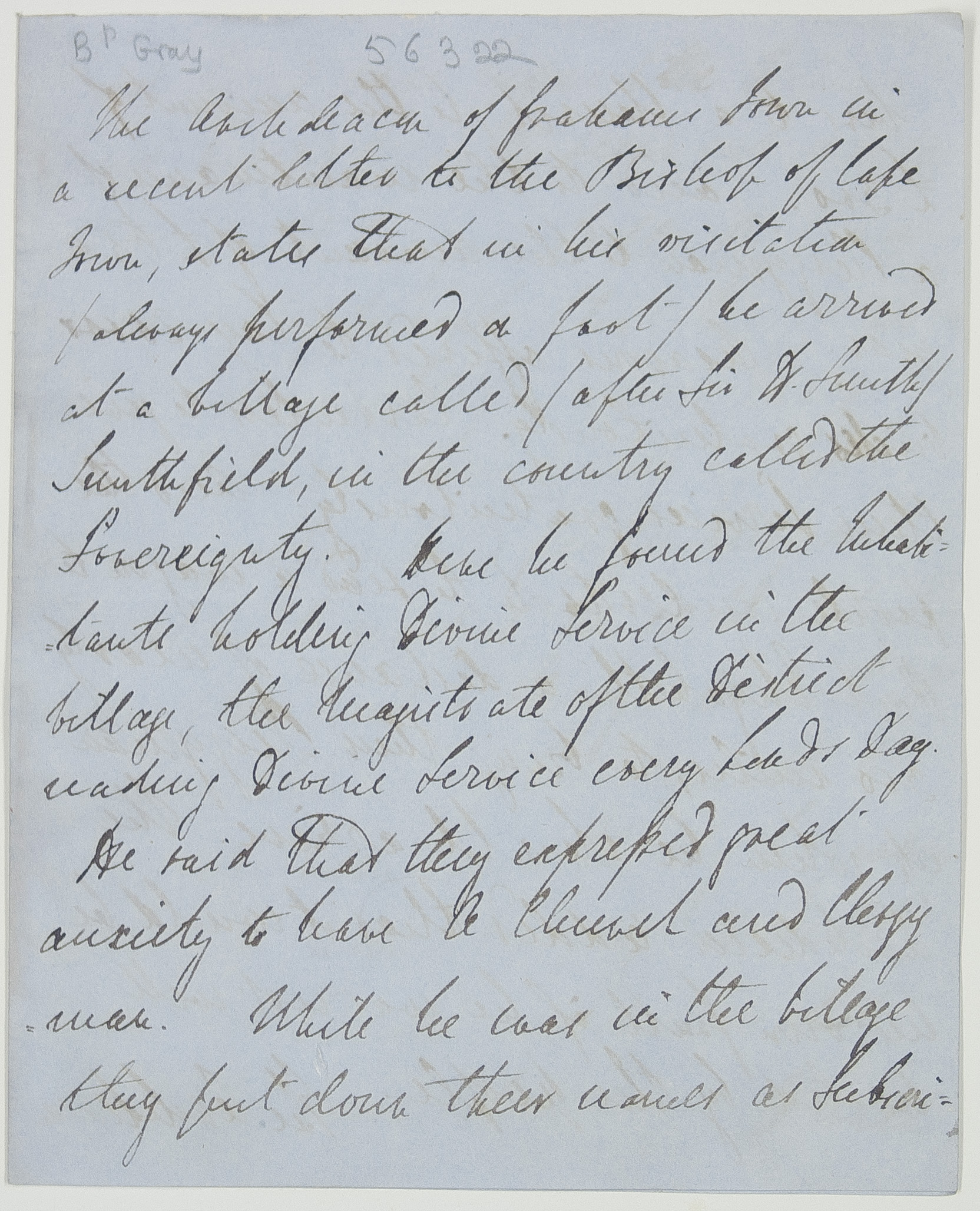 GRAY — Autograph Memorandum Signed 'R. Capetown', | Sophie Dupré Autographs