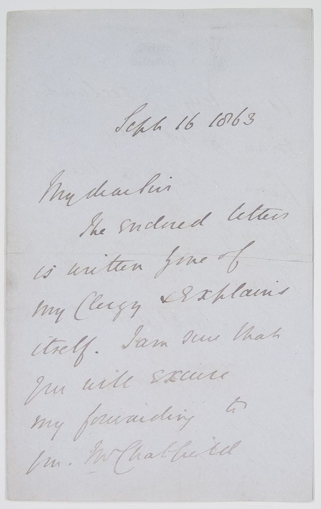 HAMILTON — Autograph Letter Signed 'W.R. Sarum' to the Principal of St Edmund Hall, Oxford, | Sophie Dupré Autographs