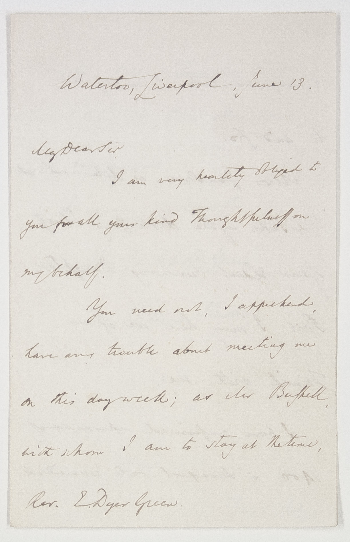 JACOBSON — Autograph letter Signed 'William Chester' | Sophie Dupré Autographs
