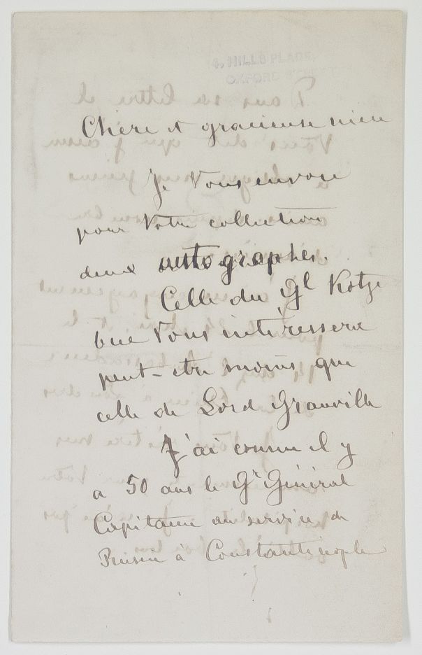 KOTZEBUE — Autograph Letter Signed 'Kotzebue' to 'Most Gracious Baroness', | Sophie Dupré Autographs