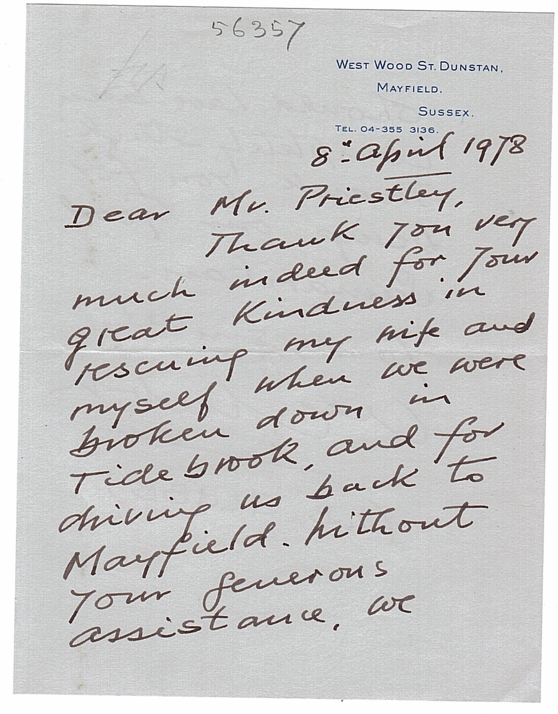GLUBB PASHA — Autograph Letter Signed | Sophie Dupré Autographs