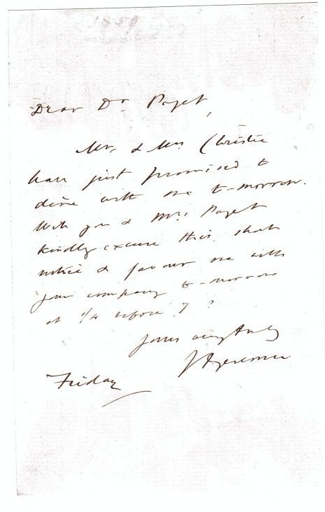 JEREMIE — Autograph Letter Signed to Dr PAGET, | Sophie Dupré Autographs