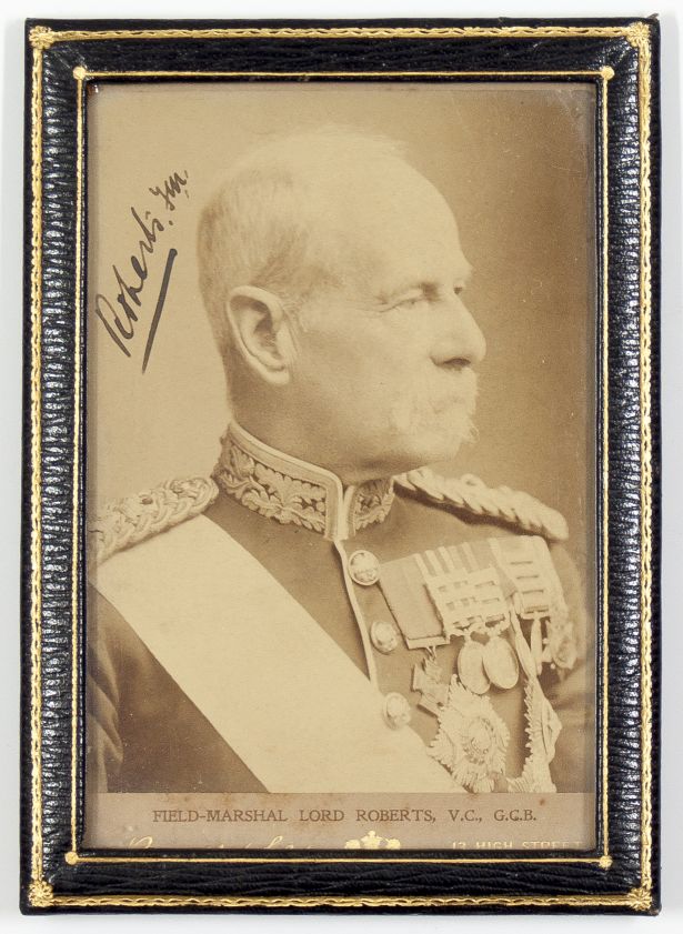 ROBERTS — Attractive Signed Cabinet Photograph, by J. Russell & Sons, | Sophie Dupré Autographs