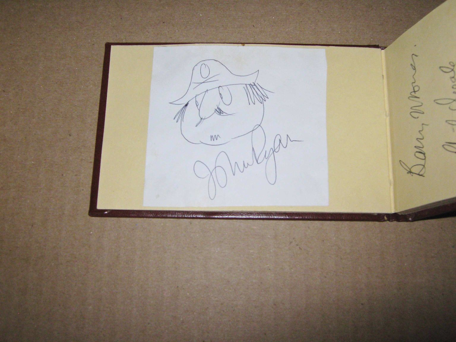 RYAN — Delightful Signed Sketch of 'Captain Pugwash', | Sophie Dupré Autographs