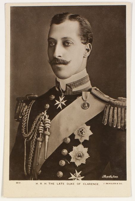 [ALBERT VICTOR — Fine Unsigned Portrait Postcard Photograph by J. Russell & Sons, | Sophie Dupré Autographs