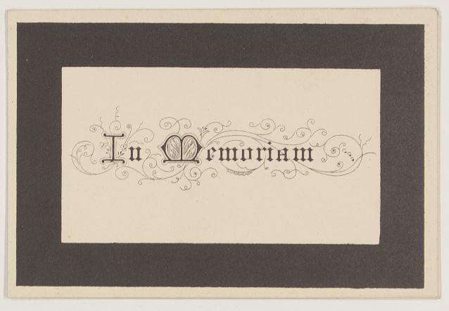 [VICTORIA — Memorial Card for John BROWN | Sophie Dupré Autographs