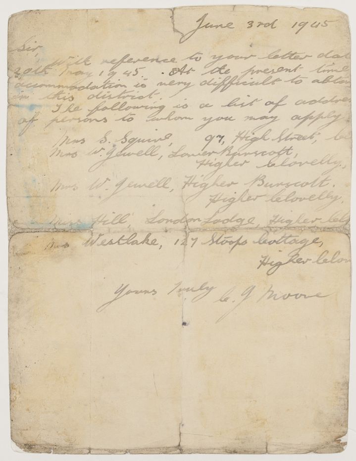 MOORE — Evocative Autograph Letter Signed to 'Sir', | Sophie Dupré Autographs