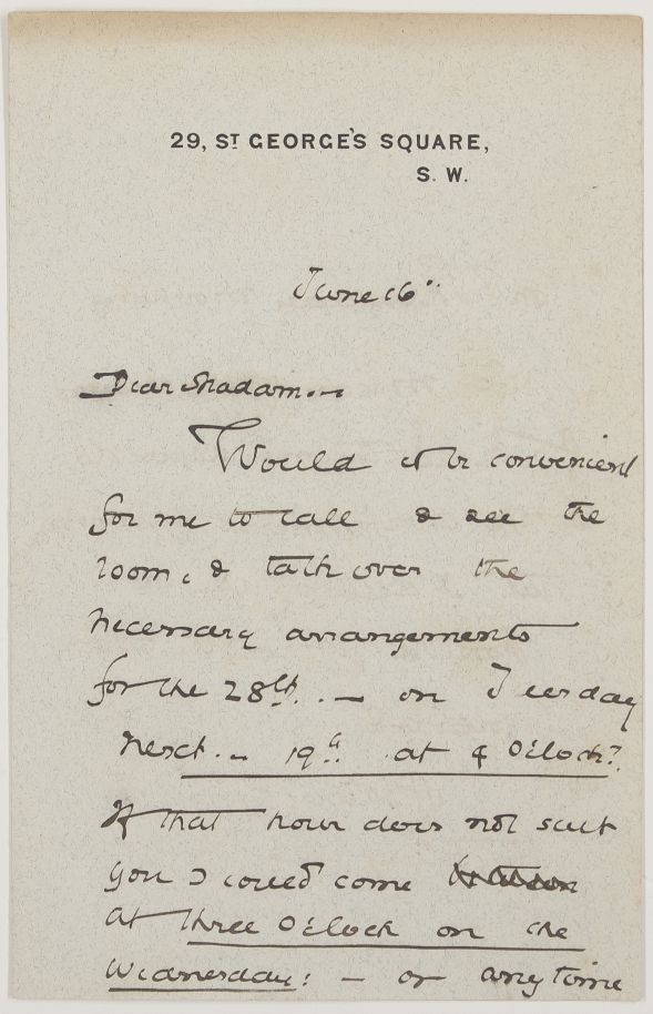 HARRISON — Autograph Letter Signed to 'Dear Madam', | Sophie Dupré Autographs