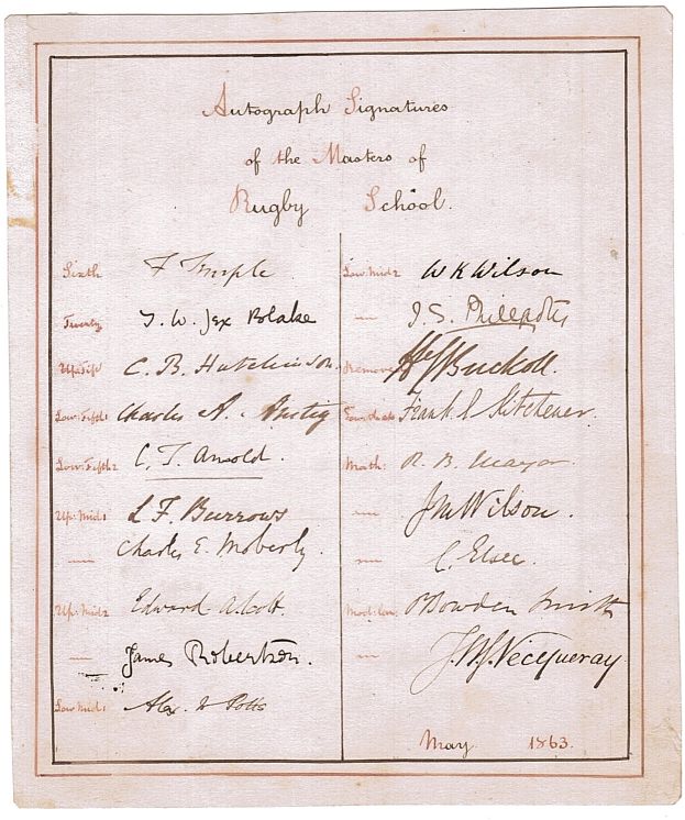 TEMPLE — Attractive Set of their Signatures, | Sophie Dupré Autographs
