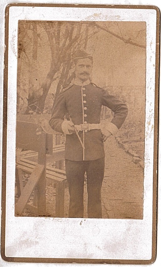 MILITARY PORTRAIT PHOTOGRAPH — Portrait carte-de-visite Photograph of a Non-Commissioned Officer in Dress Uniform, | Sophie Dupré Autographs