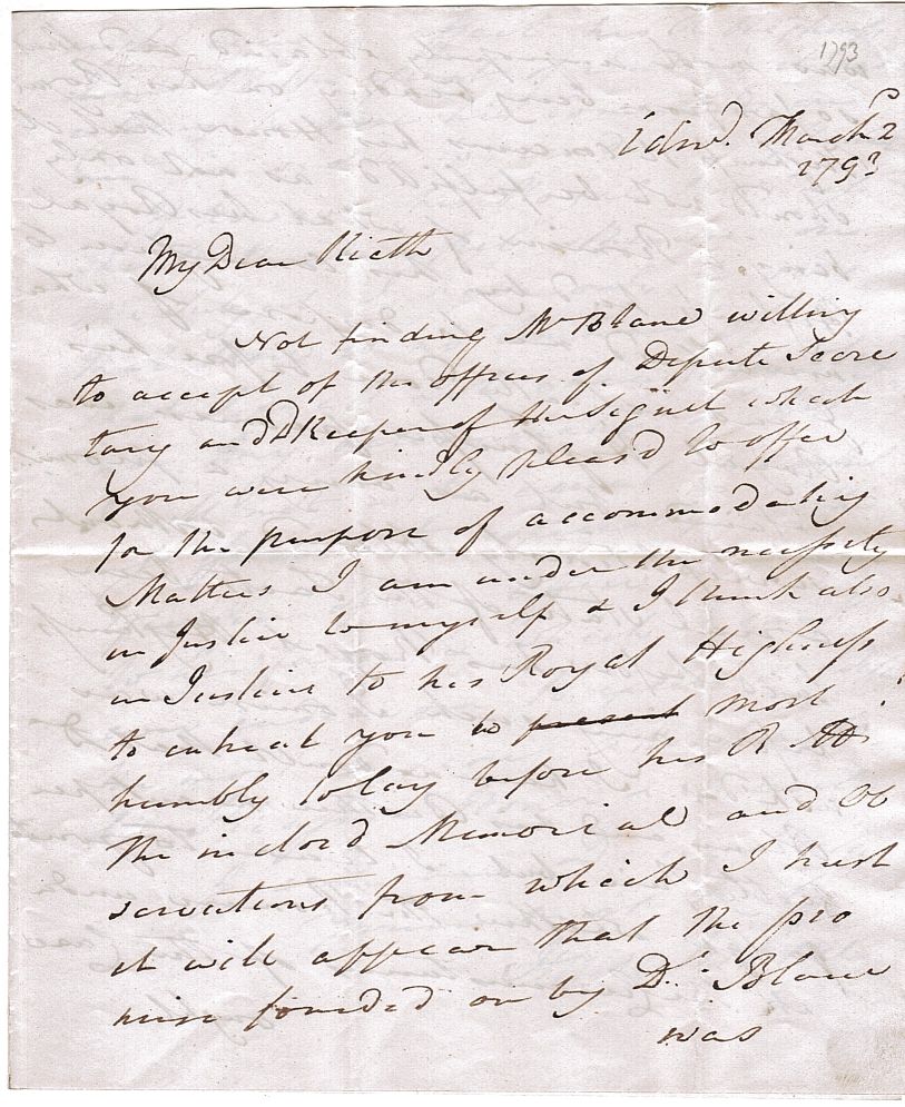 ERSKINE — Autograph Letter Signed to 'My dear Kieth' [sic], | Sophie Dupré Autographs