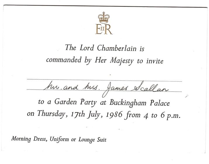 [ELIZABETH II — Invitation by the Queen's Command from the Lord Chamberlain | Sophie Dupré Autographs