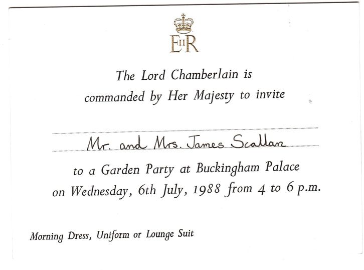 [ELIZABETH II — Invitation by the Queen's Command from the Lord Chamberlain | Sophie Dupré Autographs