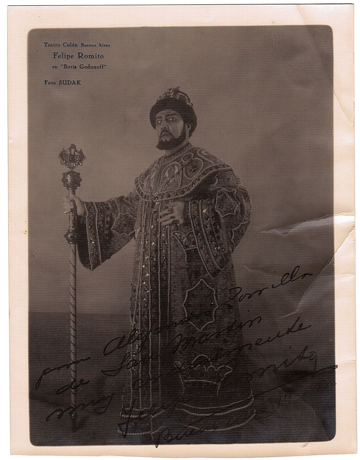 ROMITO — Fine Signed Portrait Photograph, by Lazaro Sudak of Buenos Aires, | Sophie Dupré Autographs
