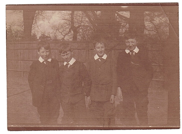 [WAUGH — Rare Unsigned Snapshot Photograph as a boy at Heath Mount Preparatory School, | Sophie Dupré Autographs