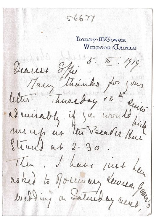 ALICE — Autograph Letter Signed to 'Dearest Effie', | Sophie Dupré Autographs