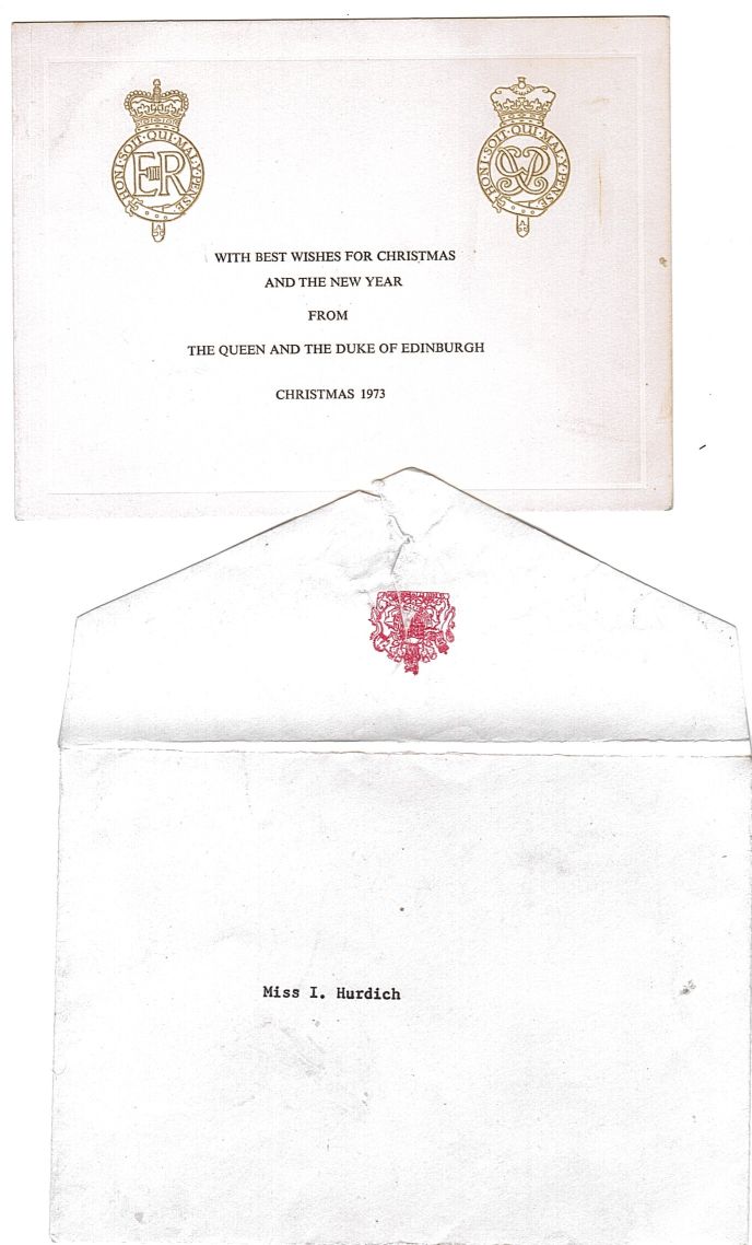 [ELIZABETH II — Unsigned Printed Christmas Card | Sophie Dupré Autographs