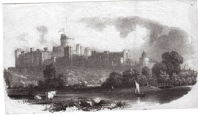 [VICTORIA — Fine Lithographed Letterhead showing Windsor Castle from across the Thames, | Sophie Dupré Autographs
