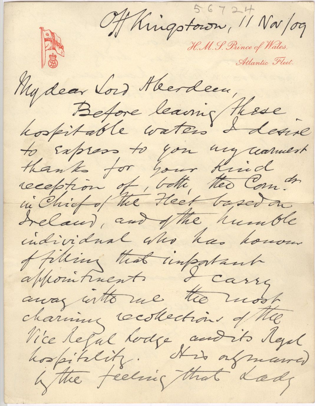BATTENBERG — Fine Autograph Letter Signed 'Louis Battenberg' to Lord Aberdeen, | Sophie Dupré Autographs