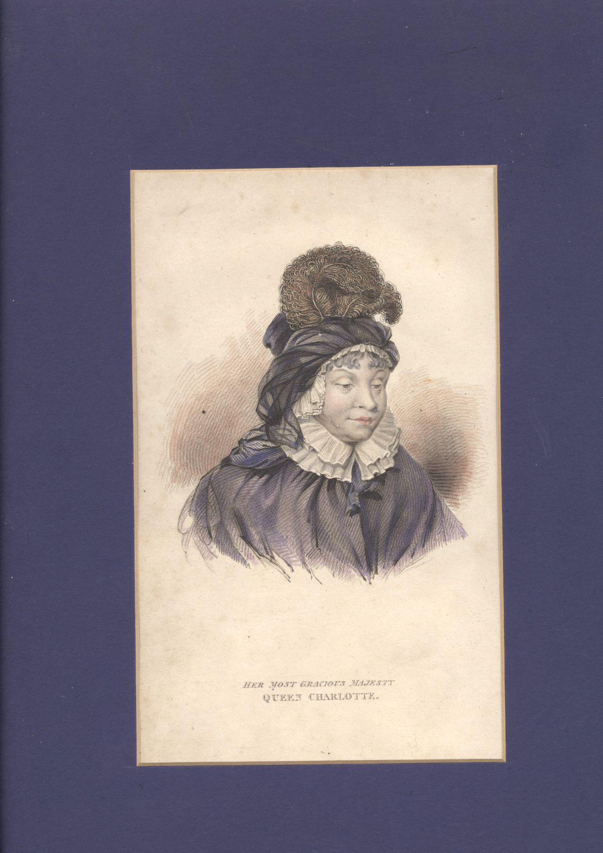 [CHARLOTTE SOPHIA — Charming Late Hand-Coloured Engraved Portrait, | Sophie Dupré Autographs