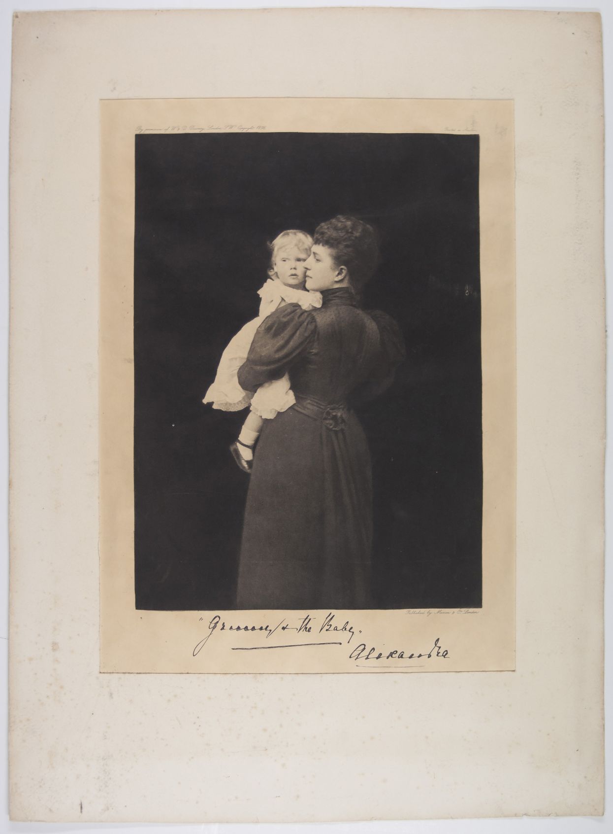[ALEXANDRA — Fine Large unsigned Portrait Photograph by W & D Downey, | Sophie Dupré Autographs