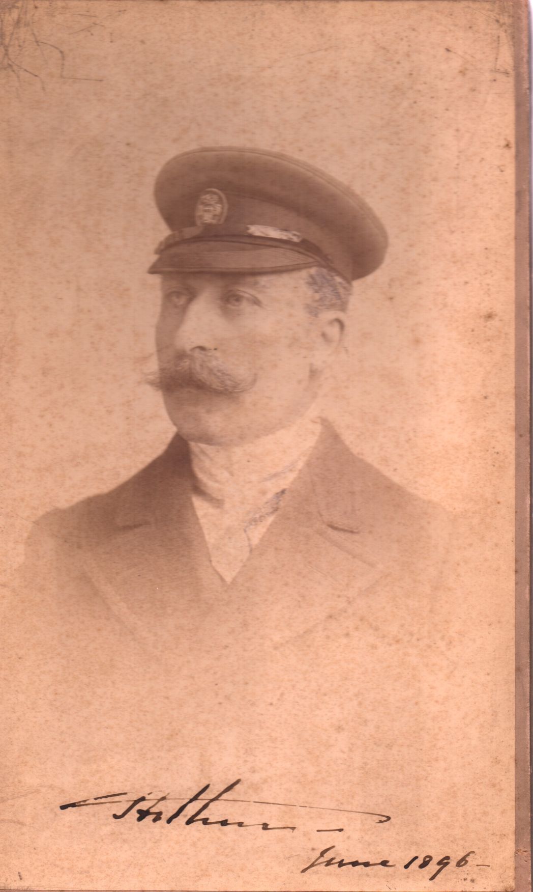 ARTHUR — Enormous sepia photo signed and dated, | Sophie Dupré Autographs